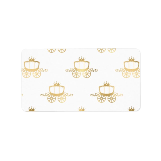 Étiquette Golden Coaches Cendrillon Princess (Devant)