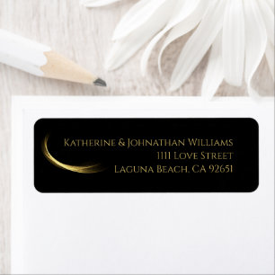 Étiquette Golden Elegance-Mariage-