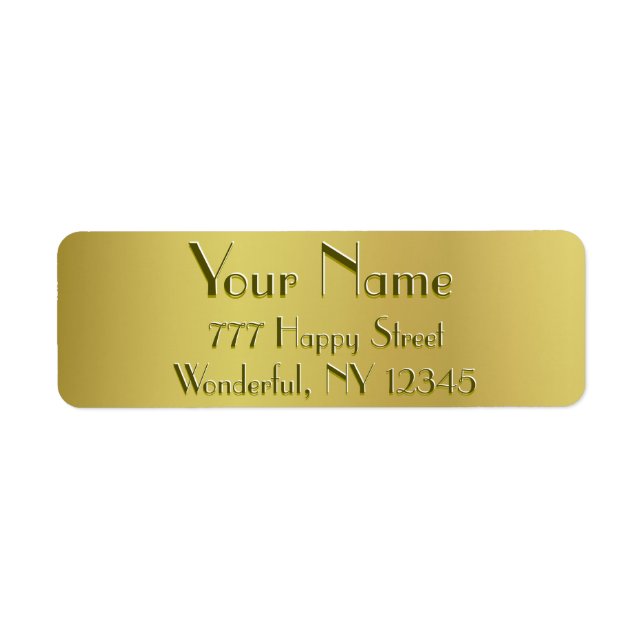 Étiquette Golden Glow (Devant)