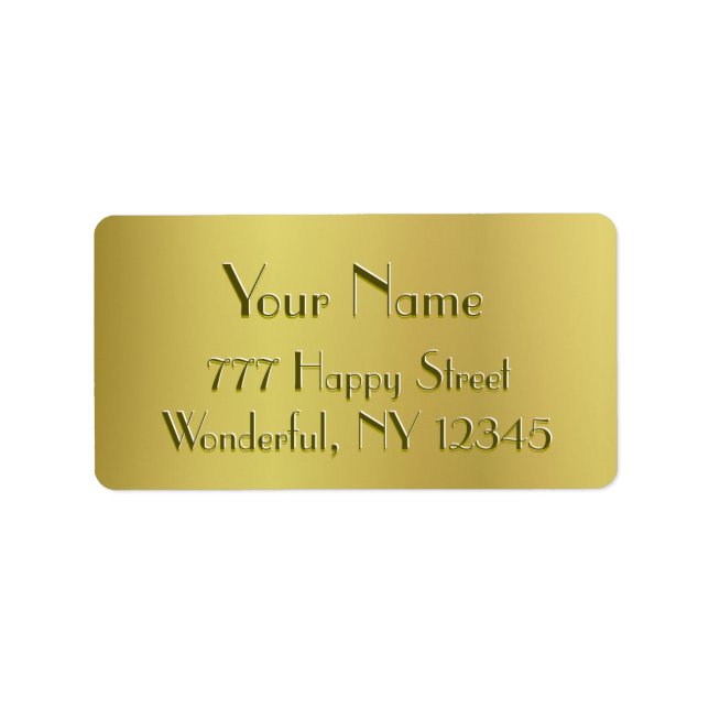 Étiquette Golden Glow (Devant)