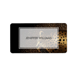 Étiquette Golden Jaguar Motif