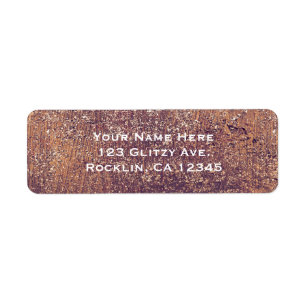 Étiquette Golden Shimmer Glam Faux Parties scintillant Party