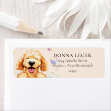 Goldendoodle Labradoodle Chien Adresse personnalis