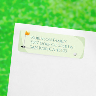 Étiquette Golf Baby shower Cute Boy Par-Tee Adresse