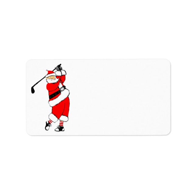 Étiquette Golf Noël (Devant)