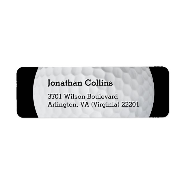 Étiquette Golf personnalisé | Sport (Devant)