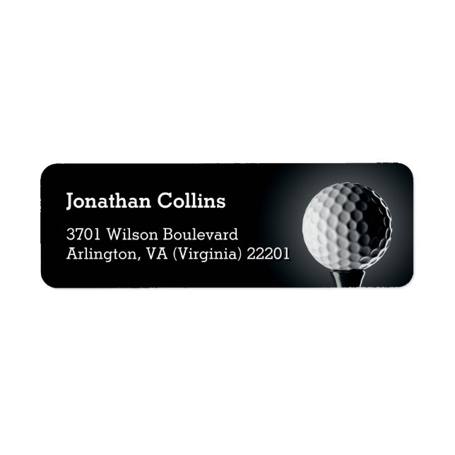 Étiquette Golf personnalisé | Sport (Devant)