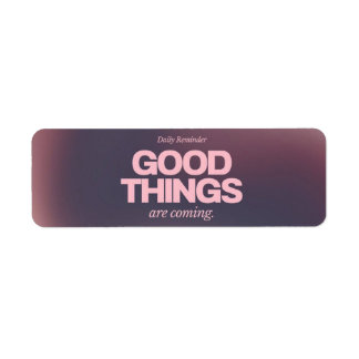 Étiquette Good things 2