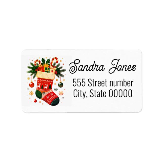 Étiquette Gorgeous address labels holiday (Devant)