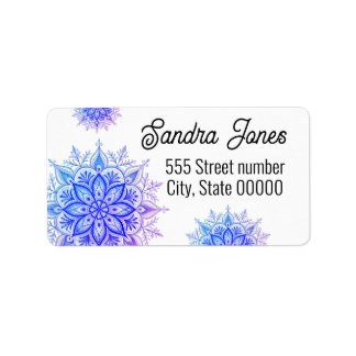 Étiquette Gorgeous address labels snowflake