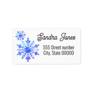 Étiquette Gorgeous address labels snowflake