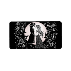 Étiquette Gothique Emo Enfants Kiss Valentine's Day