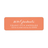 Graduation de corail 2014 Gradué Moderne Calligrap
