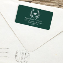 Graduation Moderne Carton de Morat Classique Vert 