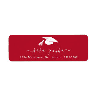 Étiquette Graduation Party Invitation / Announcement Address
