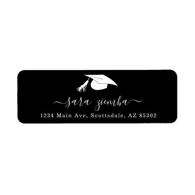 Étiquette Graduation Party Invitation / Announcement Address (Devant)
