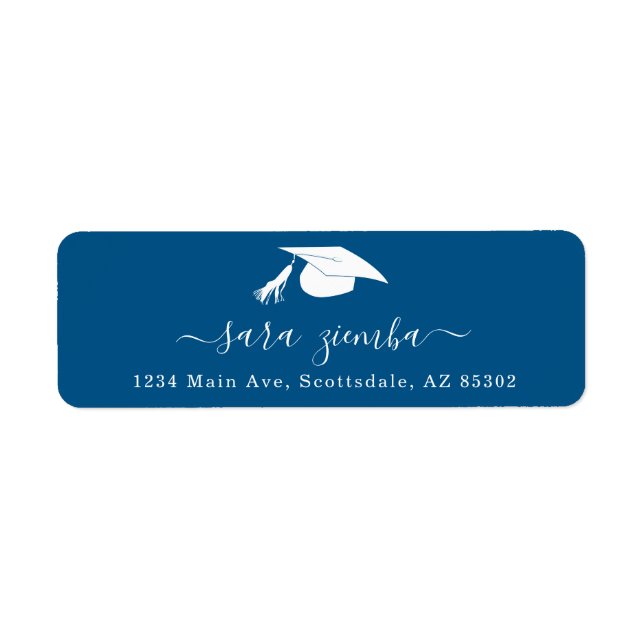 Étiquette Graduation Party Invitation / Announcement Address (Devant)