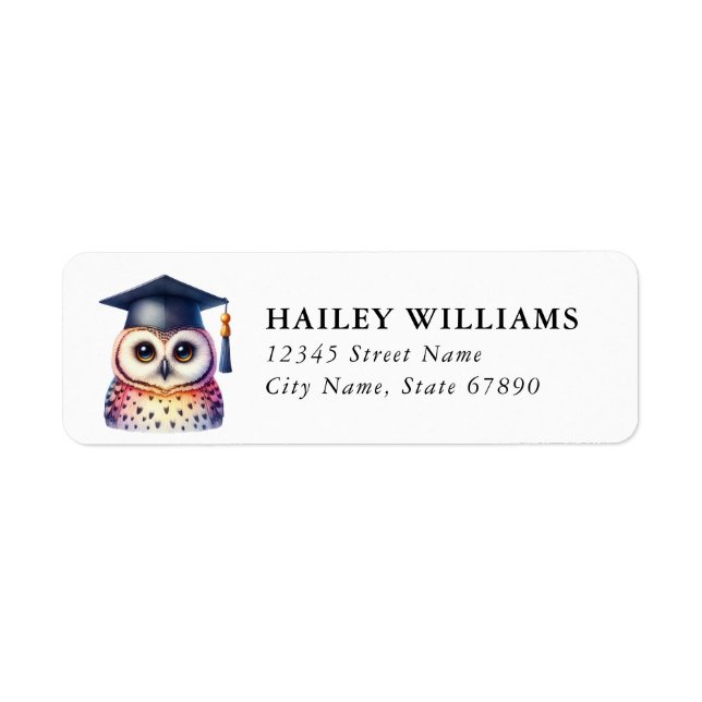 Étiquette Graduation Return Address Labels (Devant)