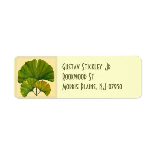 Étiquette Grand art de Ginkgo pour vos arts et pavillon de