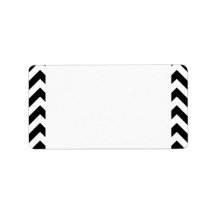 Grand Chevrons noir et blanc personnalisés