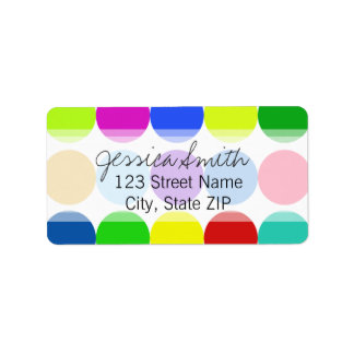 Étiquette Grands points lumineux