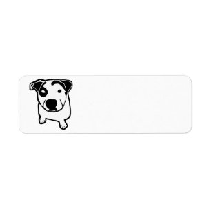 Étiquette Graphique d'à l'os de pitbull