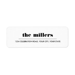 Étiquette Graphique minimal   Hipster noir et blanc