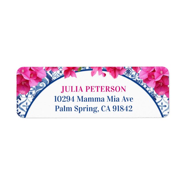 Étiquette Grèce Méditerranée Mama Mia Party (Devant)