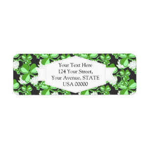 Étiquette Green St. Patrick's Day Green Shamrock Irlande