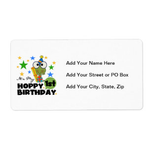 Étiquette Grenouille Hoppy 1er Anniversaire T-shirts et cade