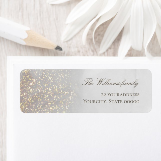 étiquette gris aquarelle (En situation)