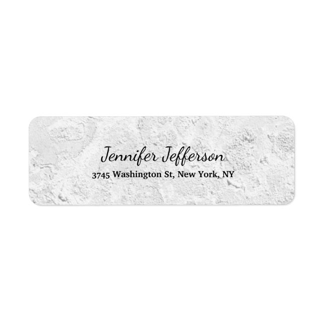 Étiquette Gris Mur écriture manuscrite Script Creative Plain (Devant)