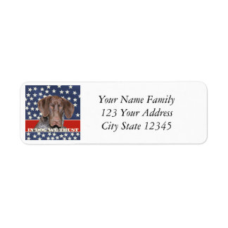 Étiquette Grizzly4President, En Chien Nous Avons Confiance