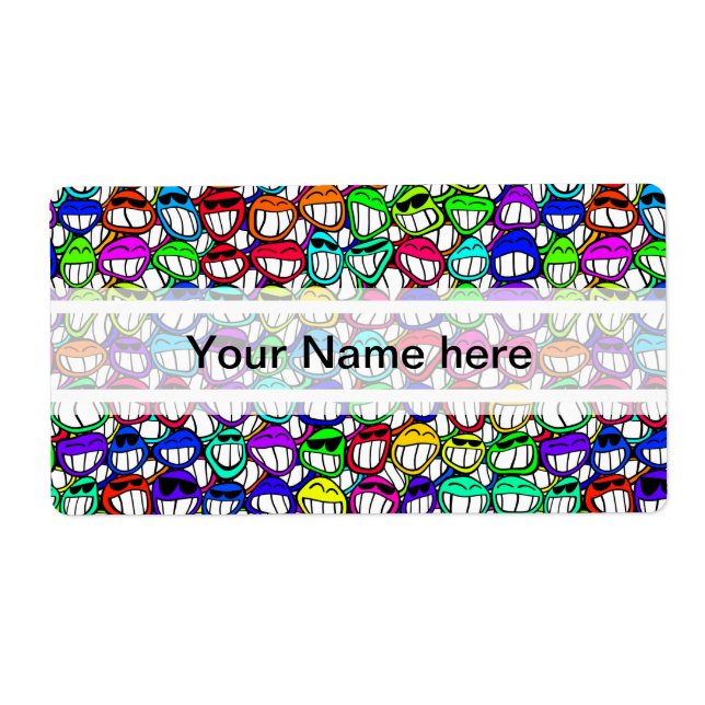 ÉTIQUETTE GROUPE D'FACES COOL (Devant)