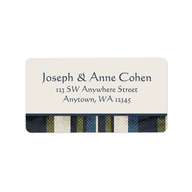 Étiquette Grunge Stripes (Devant)