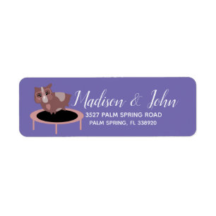 Étiquette Guinea Pig Fitness Gym Funny Design