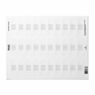 Étiquette Guitare Chord Graphique Fret Board Gris Modèle