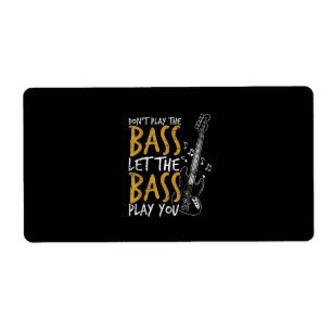 Étiquette Guitariste Laisser Bass Guitar Anniversaire