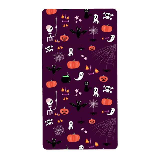 Étiquette Halloween (Devant)