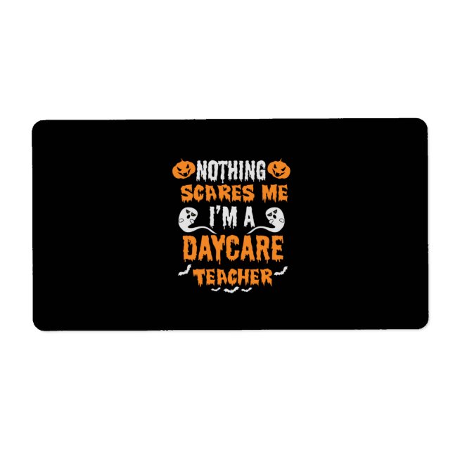 Étiquette Halloween Nothing (Devant)