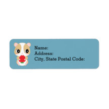 Hamster amour fraise par Pocket*Lounge