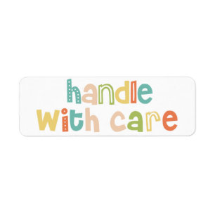 Étiquette Handle amusante avec conception soignée