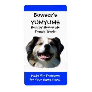 Étiquette Happy Australian Shepherd personnalisé Chien Trait