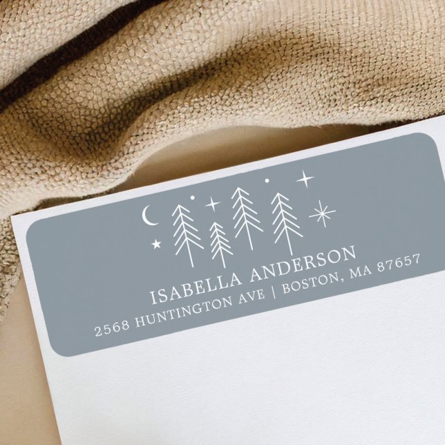 Étiquette Happy Camper Baby shower Adresse (Créateur téléchargé)