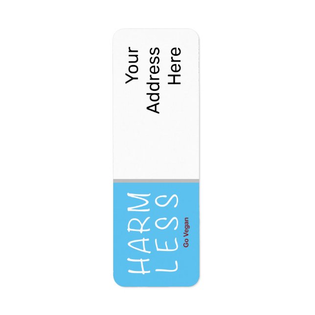 Étiquette Harm Less (Devant)