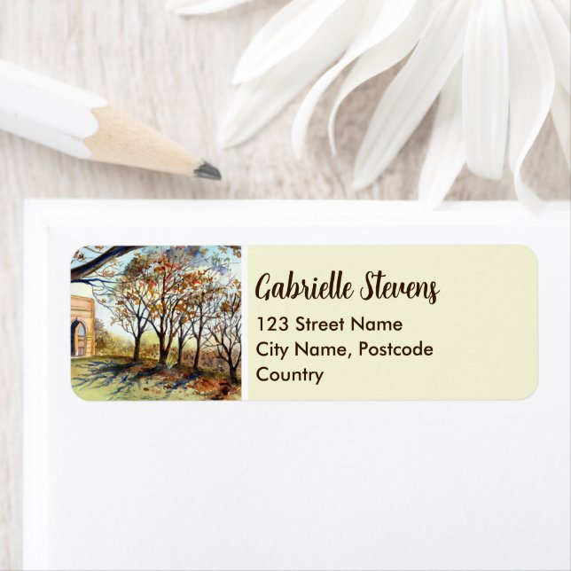 Étiquette Harrogate de Valley Gardens par Farida Greenfield (En situation)