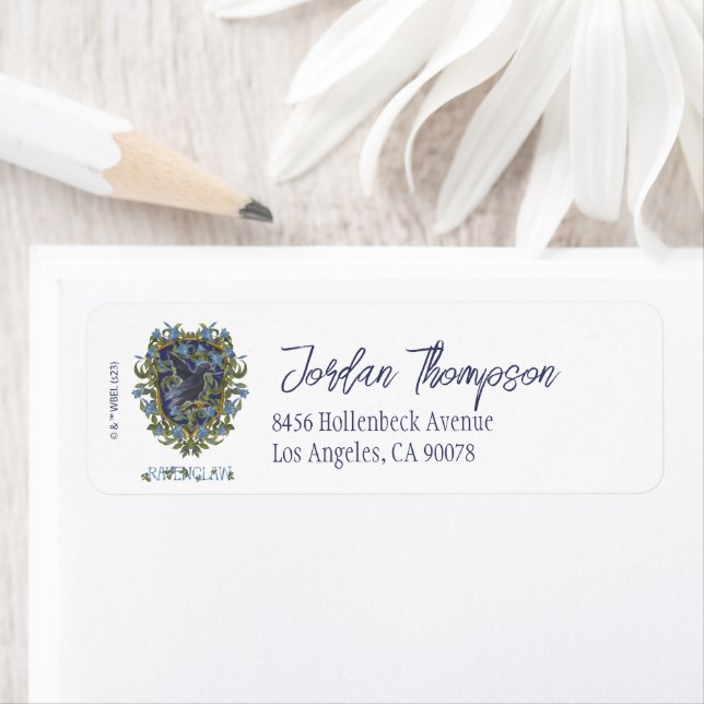 Étiquette HARRY POTTER™ | Blason RAVENCLAW™ (En situation)