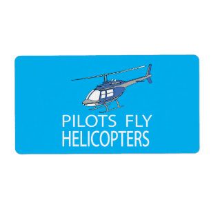 Étiquette Hélicoptères Pilot