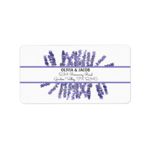 Étiquette Herbes de lavande Violet Botanique Verdure