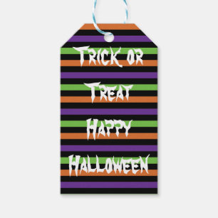 Étiquette heureuse de Halloween de des bonbons ou